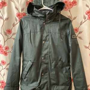 Burton Ginger Dry Ride Snow Jacket Size Small Pine Needle Color